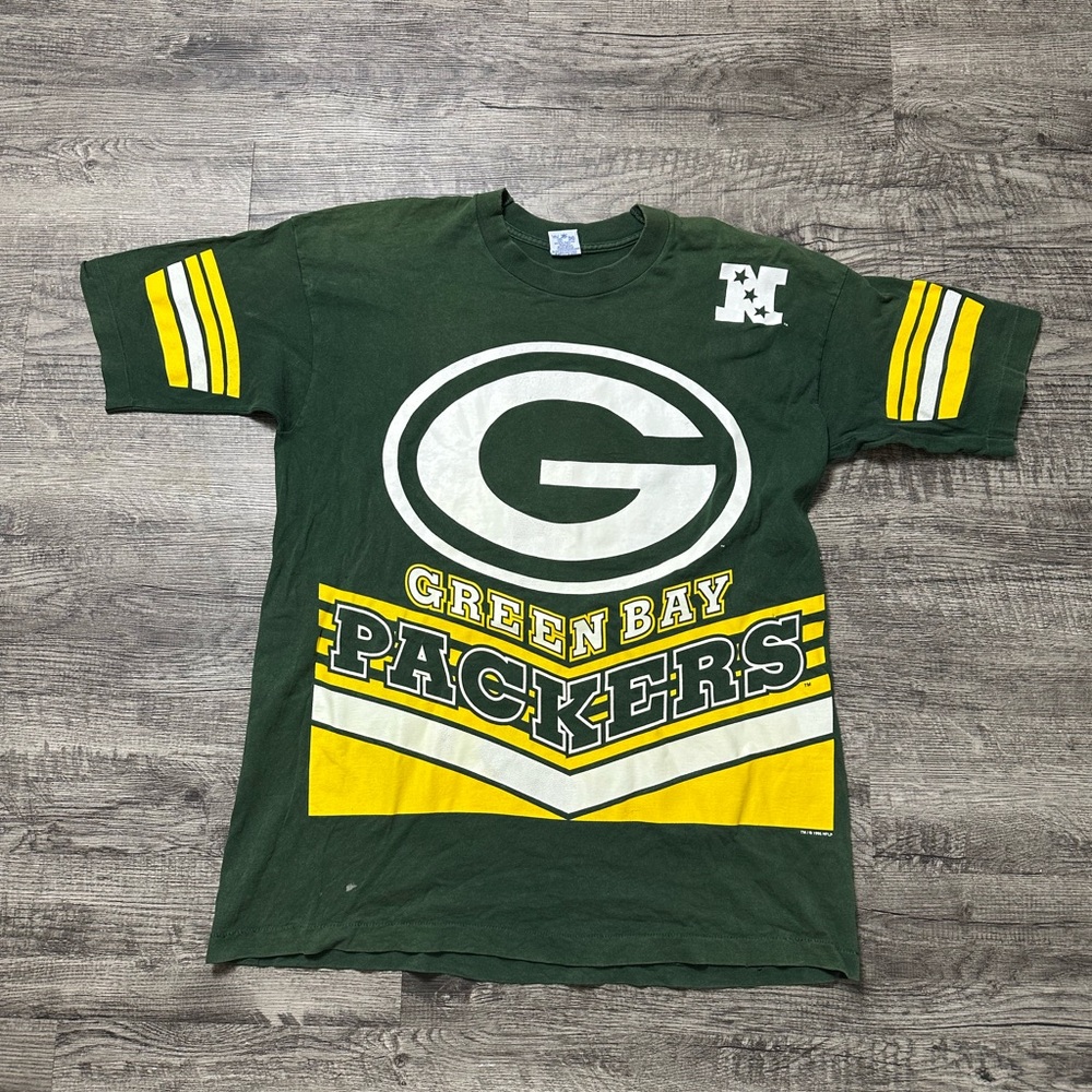 Green Bay Packers Green and Yellow Short Sleeve Tee